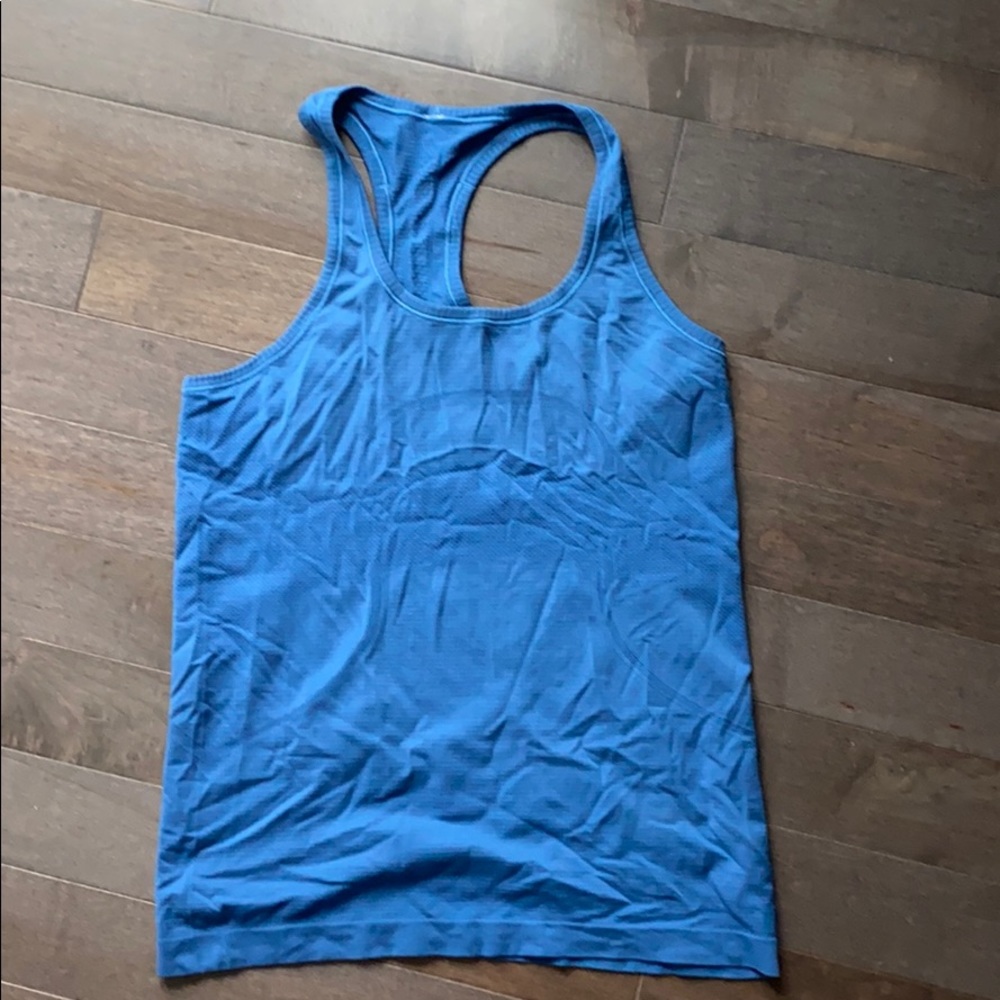 Lululemon tank, size 12, blue